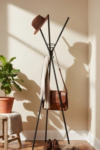 Asya Ayaklı Askılık Portmanto Siyah